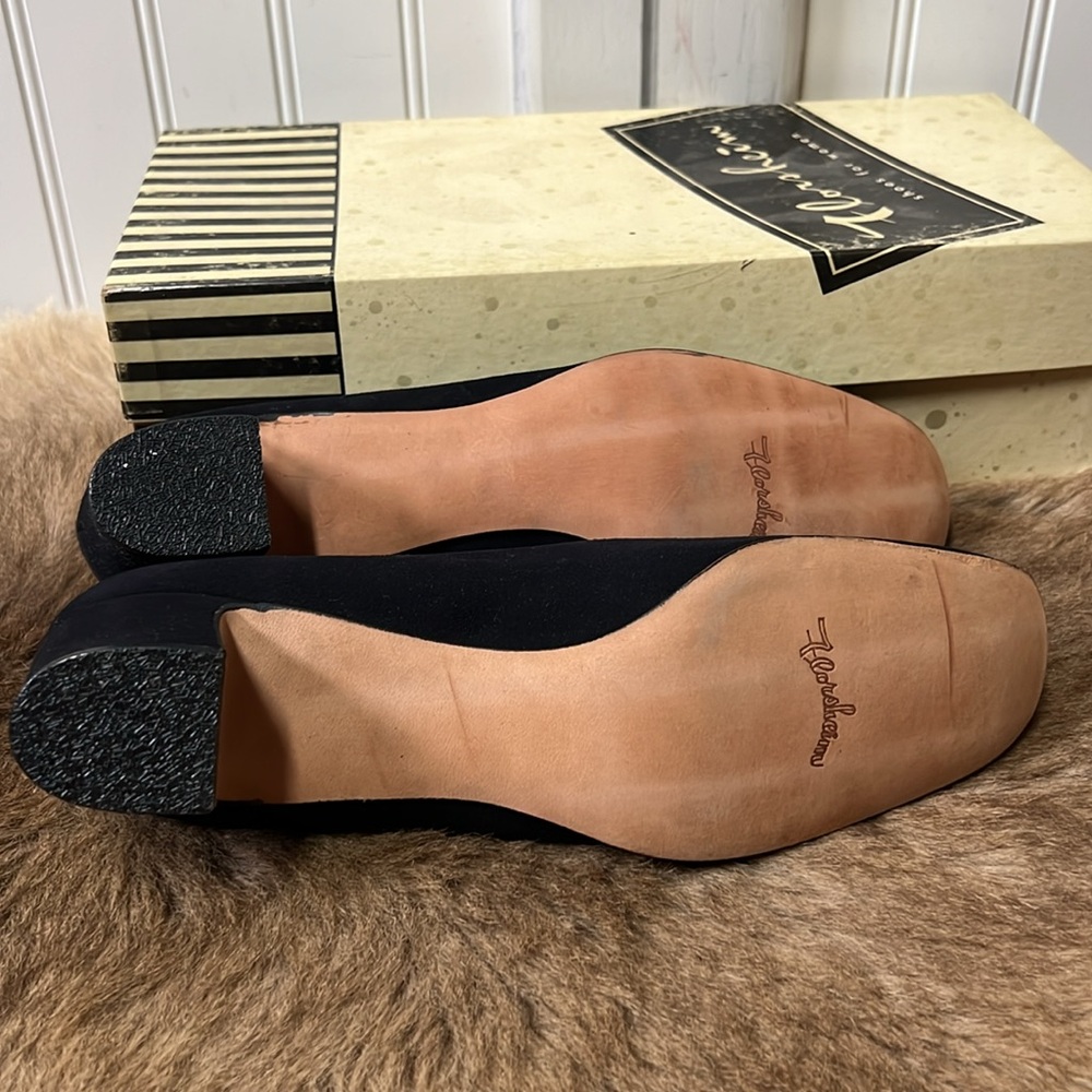 50s Florsheim Suede Loafers Shoes 7 Vintage - Picture 5 of 9